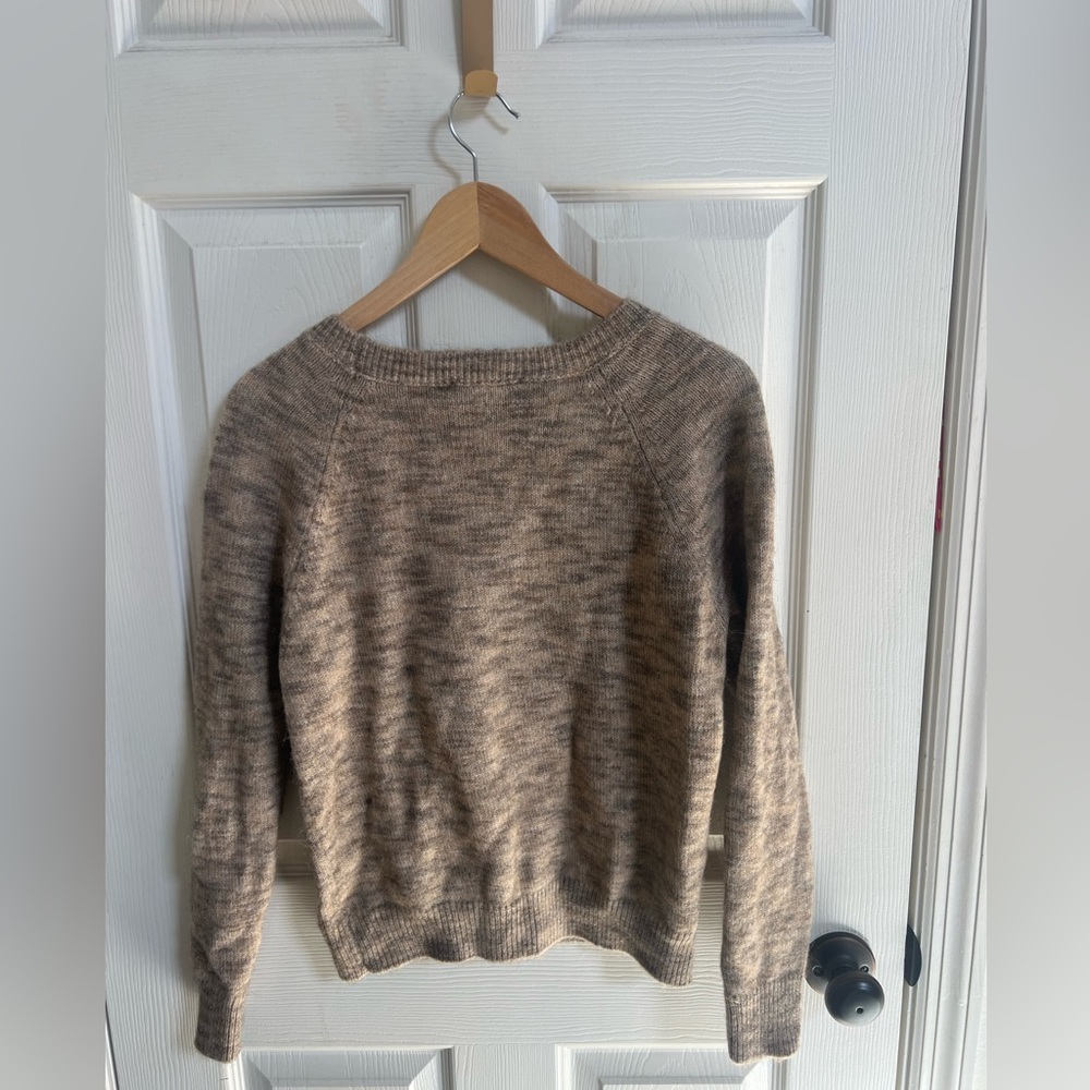 Ann Taylor Tan Knit Sweater Alpaca/Wool blend Size Small - Picture 4 of 6